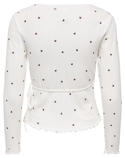 Only - ONLVips Wrap Cardigan - Cloud Dancer